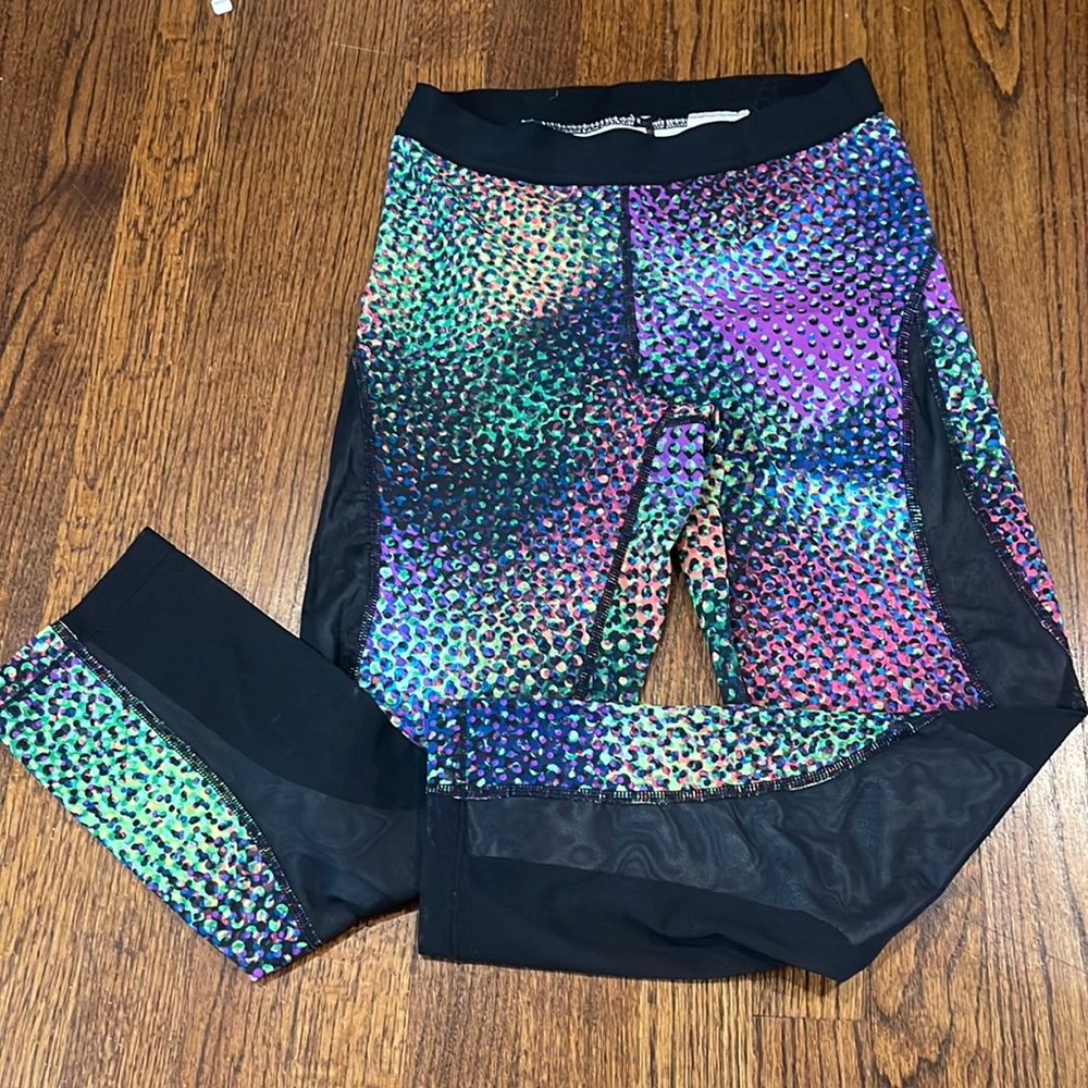 Nike Pro workout crops- so colorful!